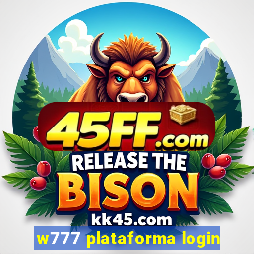 w777 plataforma login